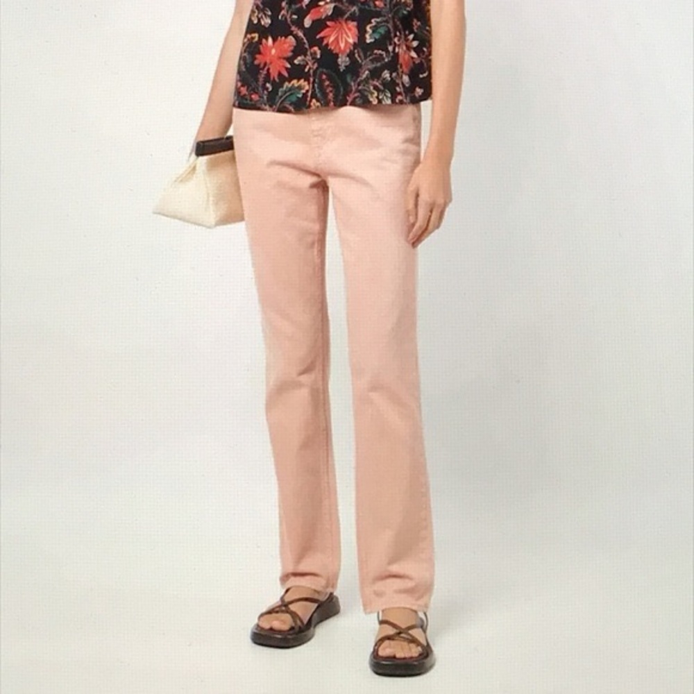 Ulla Johnson Blush Rosewood Straight Leg Jeans BNWT size 28 - Picture 3 of 3